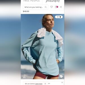 FP Movement Restoration Layer Light Blue Long Sleeve Top